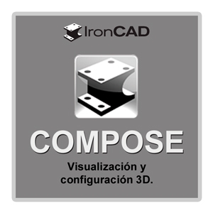 COMPOSE Configurator-1YR Enables Desktop COMPOSE to open catalogs and configure products using IronCAD generated Intelligent components.